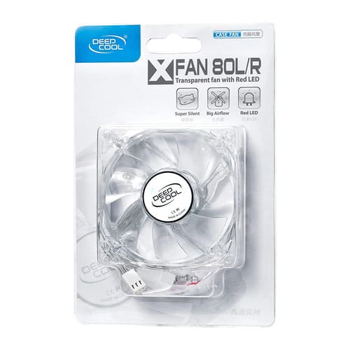 Deepcool XFAN 80L/R Red LED (Single Pack)